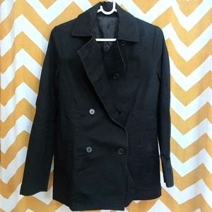 Uniqlo Short Black Trench Coat
